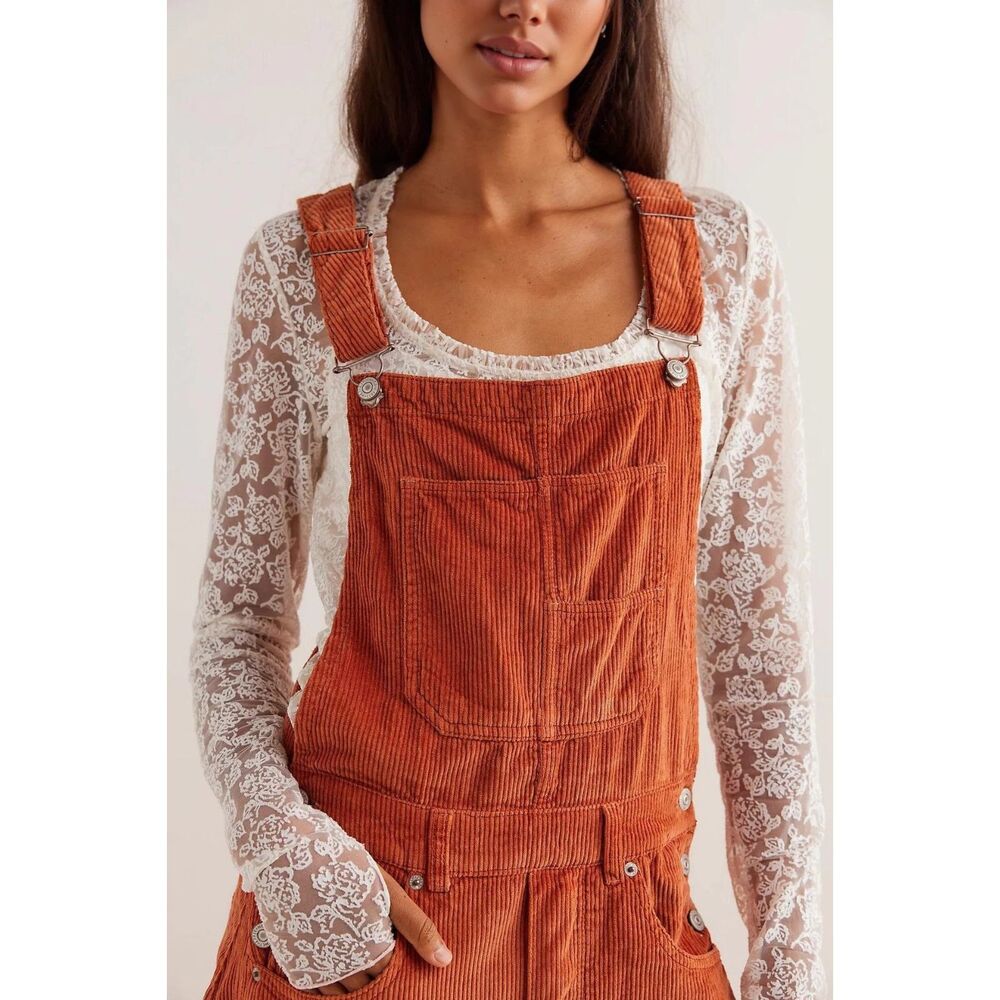 Free People We The Free Ziggy Corduroy Overall - Picture 4 of 8